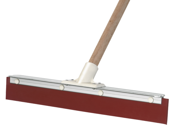 50mm Aluminium Back Squeegee Handled - Red Rubber